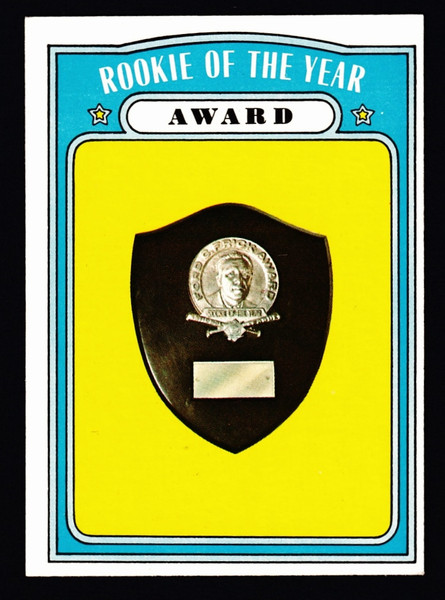 1972 Topps #625 Rookie Of The Year  Award EX-