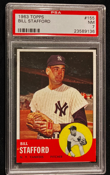 1963 Topps #155 Jim Stafford PSA 7