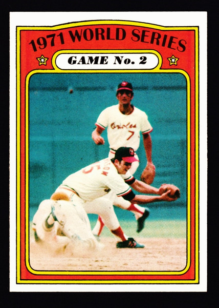 1972 Topps #224 World Series Game #2 Brooks Robinson NMMT