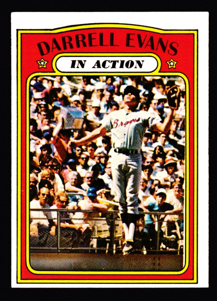 1972 Topps #172 Darrell Evans IA EX