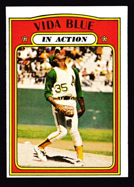 1972 Topps #170 Vida Blue IA EX-