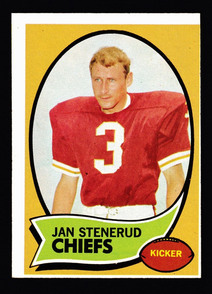 1970 Topps #025 Jan Stenerud RC VG+