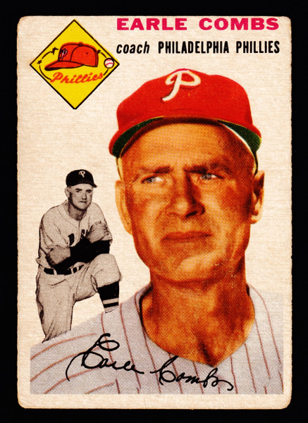 1954 Topps #183 Earle Combs GD