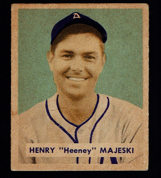 1949 Bowman #127 Henry "Heeney" Majeski PNB EX