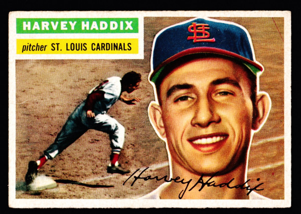 1956 Topps #077 Harvey Haddix GB VG