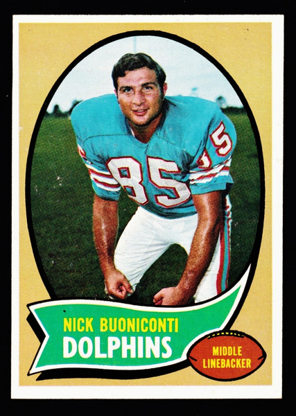 1970 Topps #244 Nick Buoniconti EX+