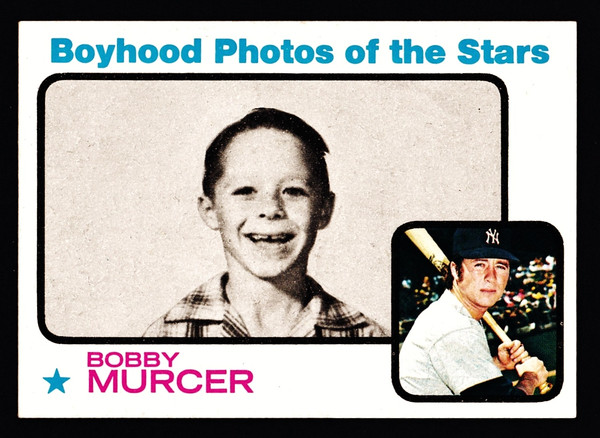 1973 Topps #343 Boyhood Photos Bobby Murcer EXMT