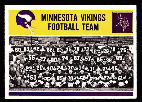 1964 Philadelphia #111 Minnesota Vikings Team EX+