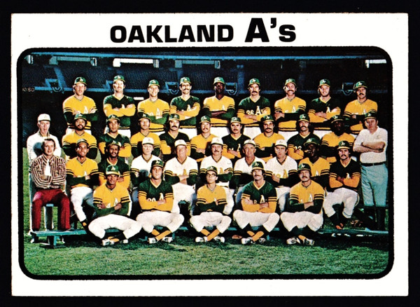 1973 Topps #500 Oakland A's Team EX-