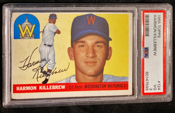 1955 Topps #124 Harmon Killebrew RC PSA 3