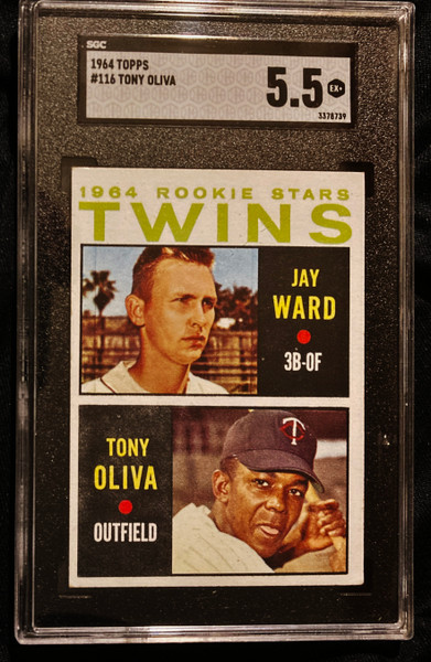 1964 Topps #116 Twins Rookie Stars Tony Oliva SGC 5.5