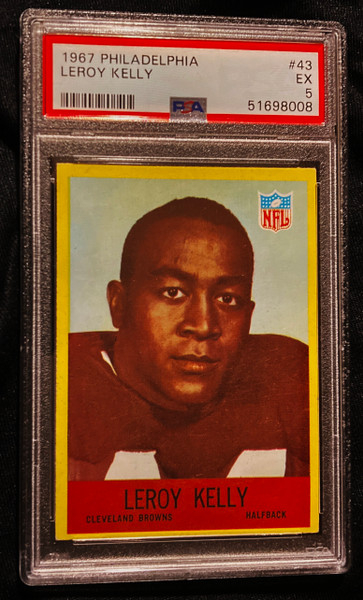 1967 Philadelphia #043 Leroy Kelly RC PSA 5