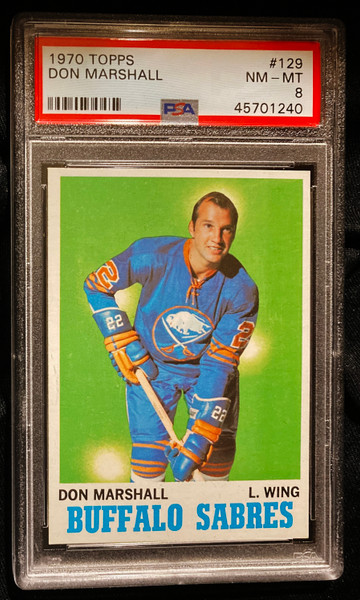 1970 Topps #129 Don Marshall PSA 8