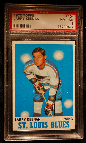 1970 Topps #111 Larry Keenan PSA 8