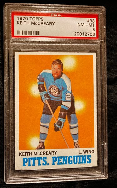 1970 Topps #093 Keith McCreary PSA 8