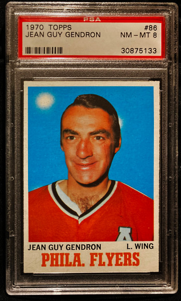 1970 Topps #086 Jean Guy Gendron PSA 8