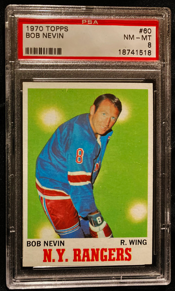 1970 Topps #060 Bob Nevin PSA 8