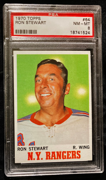 1970 Topps #064 Ron Stewart PSA 8