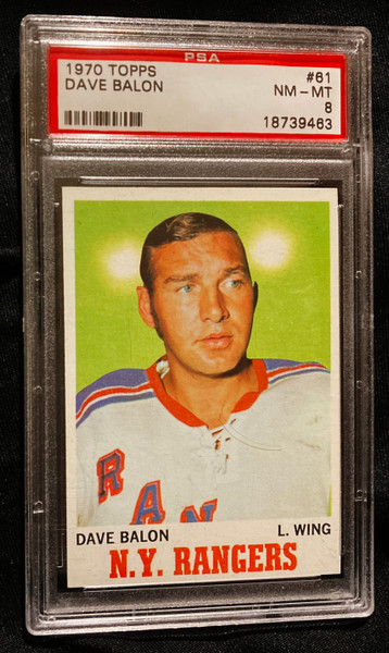 1970 Topps #061 Dave Balon PSA 8