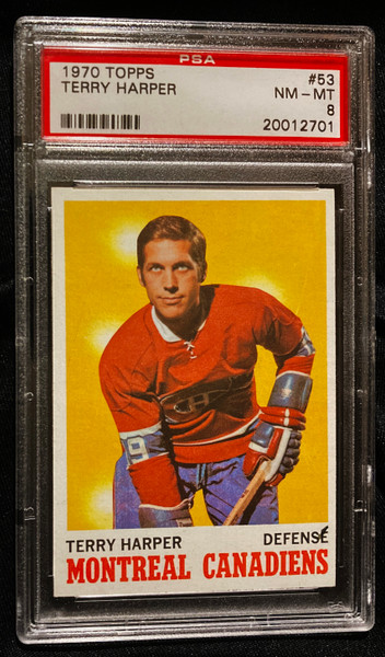 1970 Topps #053 Terry Harper PSA 8