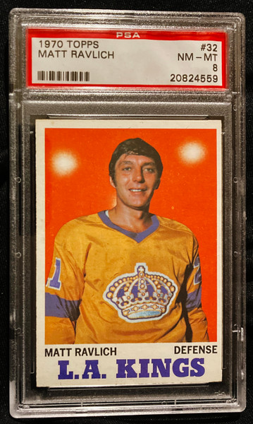 1970 Topps #032 Matt Ravlich PSA 8