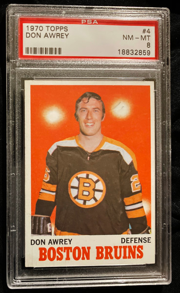 1970 Topps #004 Don Awrey PSA 8