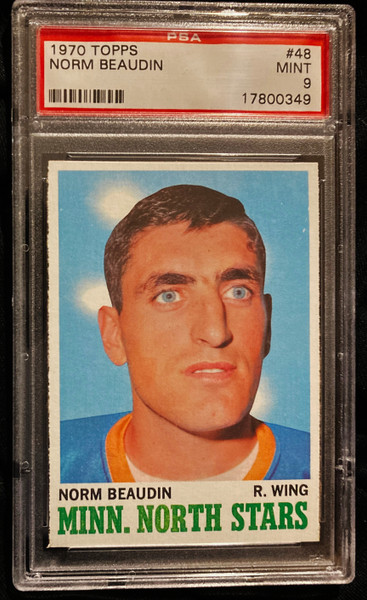 1970 Topps #048 Norm Beaudin RC PSA 9
