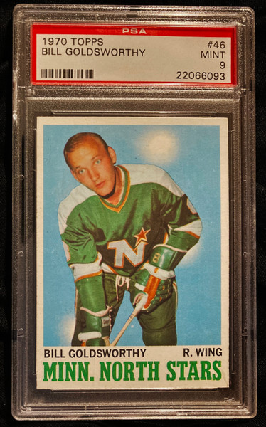 1970 Topps #046 Bill Goldsworthy PSA 9