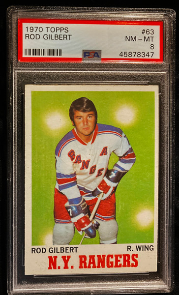 1970 Topps #063 Rod Gilbert PSA 8