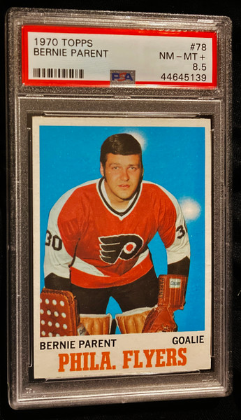 1970 Topps #078 Bernie Parent PSA 8.5