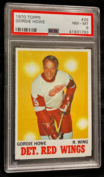 1970 Topps #029 Gordie Howe PSA 8