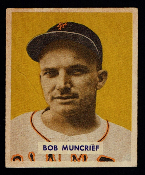 1949 Bowman #221 Bob Moncrief RC GD