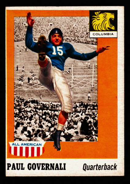 1955 Topps All American #073 Paul Governali VG