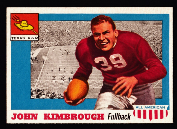 1955 Topps All American #002 John Kimbrough RC EX+