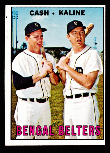 1967 Topps #216 Bengal Belters Miscut Kaline