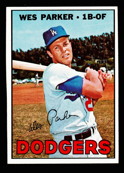1967 Topps #218 Wes Parker Miscut