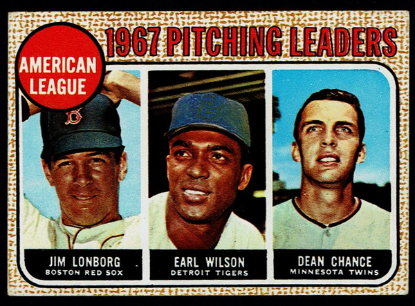 1968 Topps #010 AL Pitching Leaders Poor