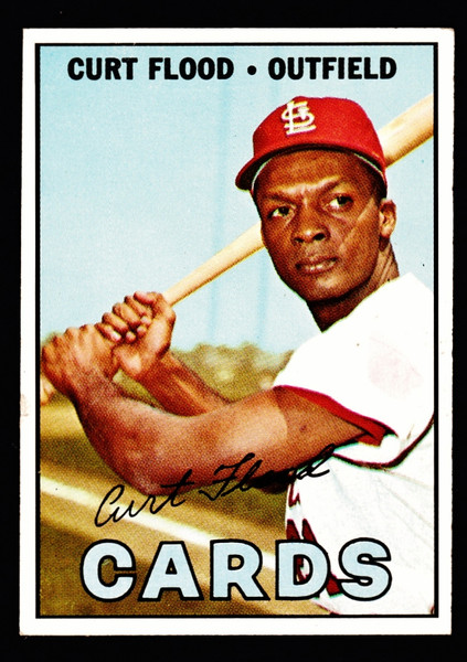 1967 Topps #245 Curt Flood EX-