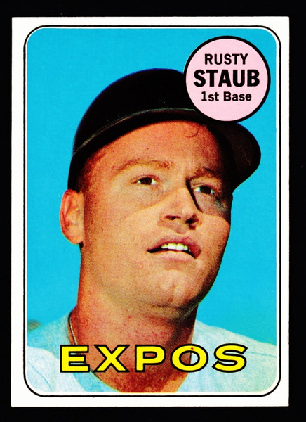 1969 Topps #230 Rusty Staub EX