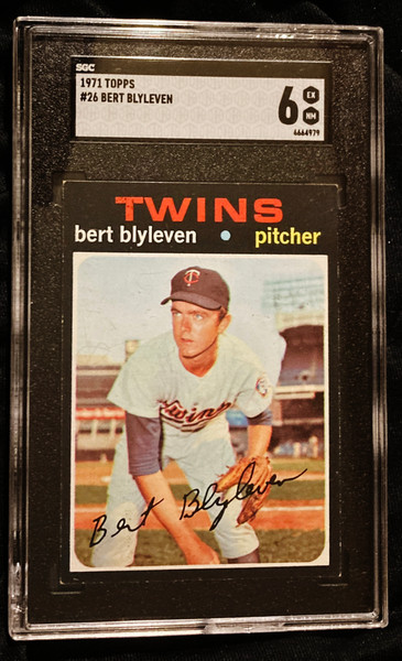 1971 Topps #026 Bert Blyleven RC SGC 6