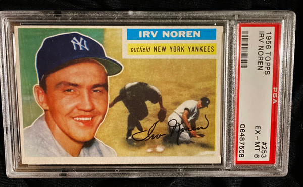 1956 Topps #253 Irv Noren PSA 6