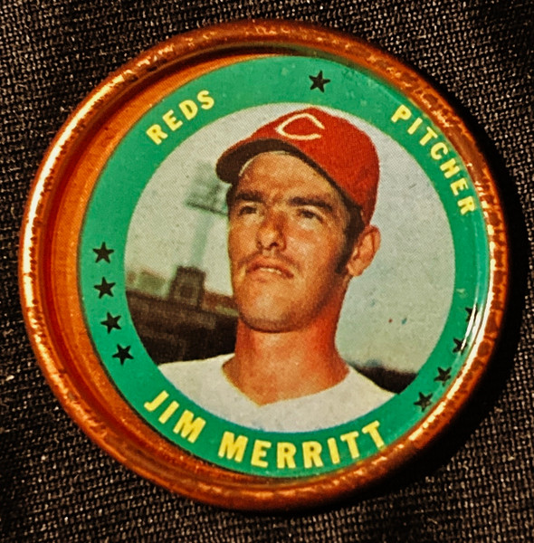 1971 Topps Coins #129 Jim Merritt E
