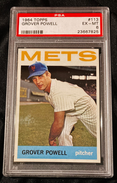 1964 Topps #113 Grover Powell RC PSA 6