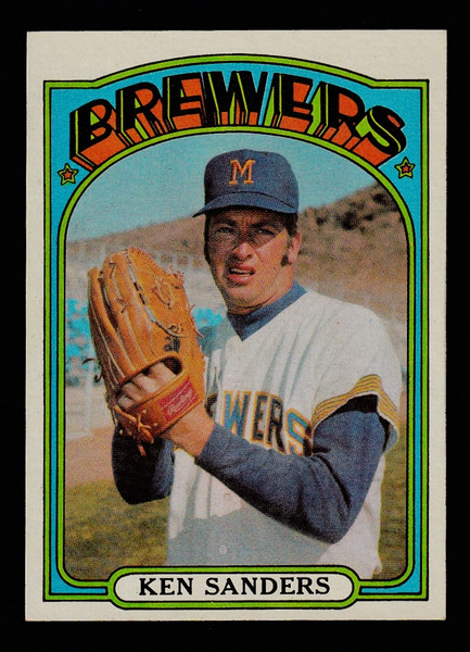1972 Topps #391 Ken Sanders NM+