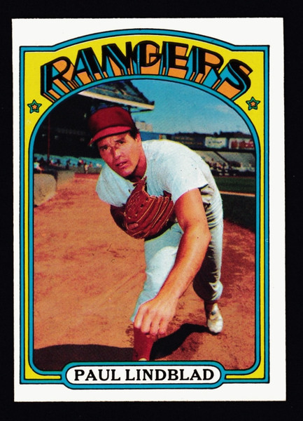 1972 Topps #396 Paul Lindblad EX+