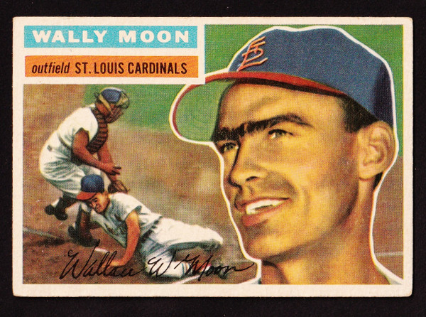 1956 Topps #055 Wally Moon GB VG