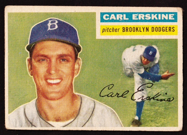 1956 Topps #233 Carl Erskine VG