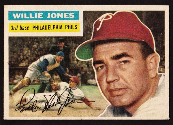 1956 Topps #127 Willie Jones Gray Back VGEX