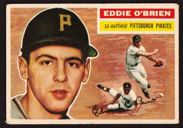 1956 Topps #116 Eddie O'Brien Gray Back VGEX