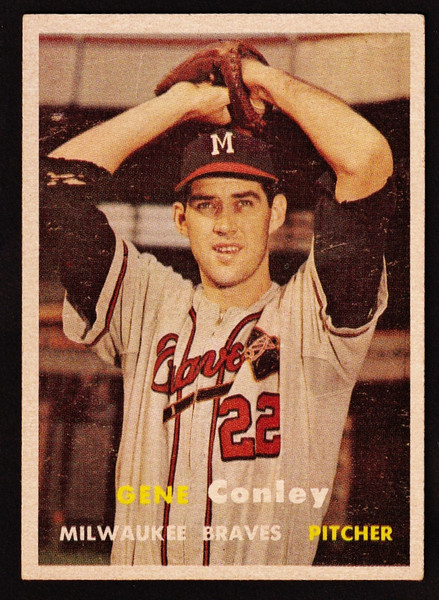 1957 Topps #028 Gene Conley EX